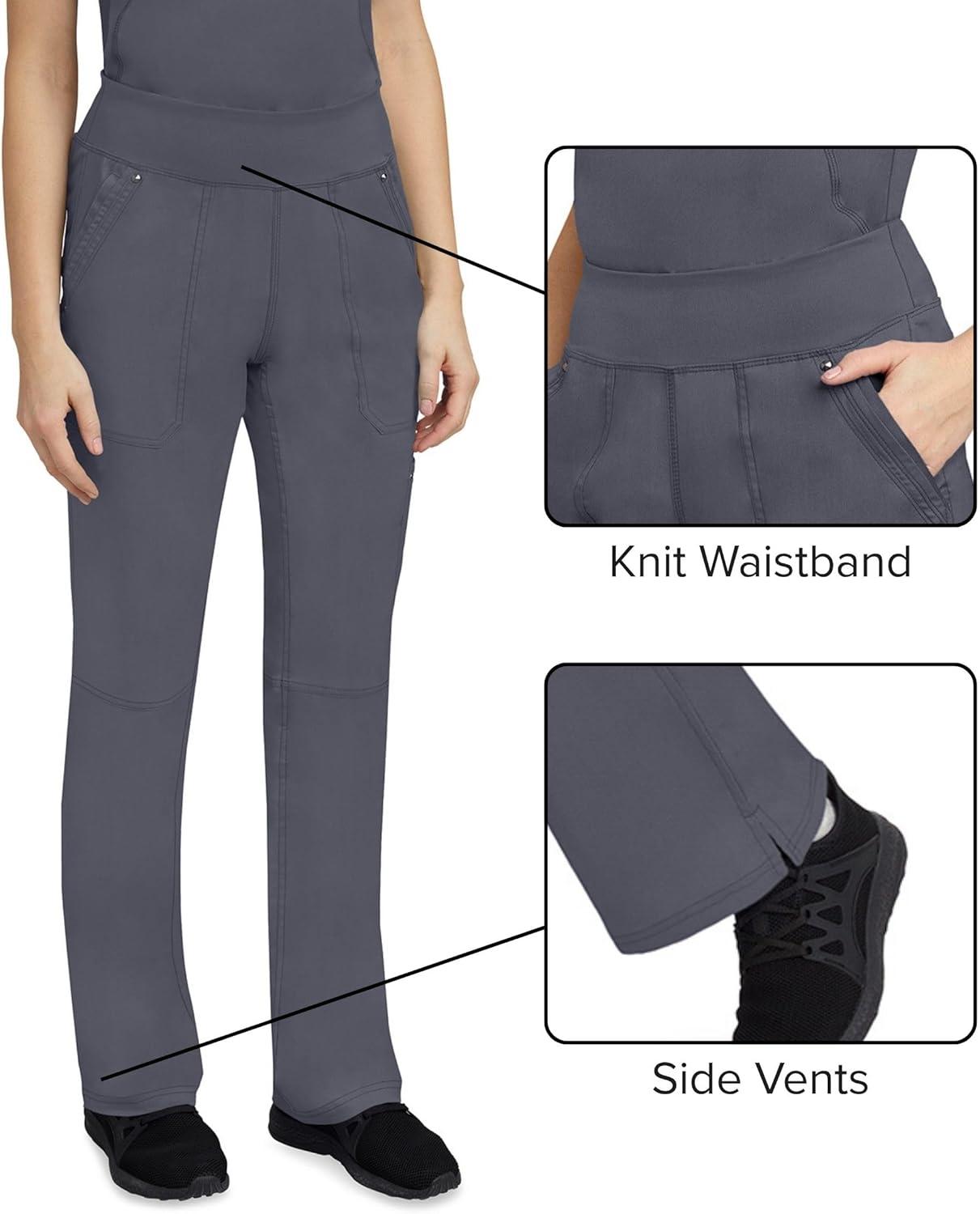 imageHealing Hands Womens Scrub Pant Tori Cargo Bottoms with 5 Pockets and 2Way Stretch Fabric 9133Pewter