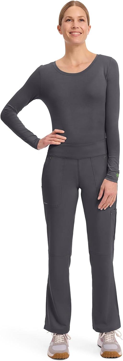 imageHealing Hands Womens Scrub Pant Tori Cargo Bottoms with 5 Pockets and 2Way Stretch Fabric 9133Pewter