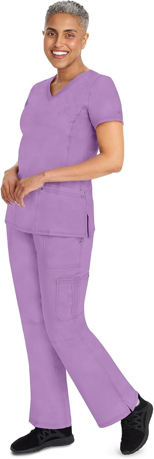 imageHealing Hands Womens Scrub Pant Tori Cargo Bottoms with 5 Pockets and 2Way Stretch Fabric 9133Purple Moonstone