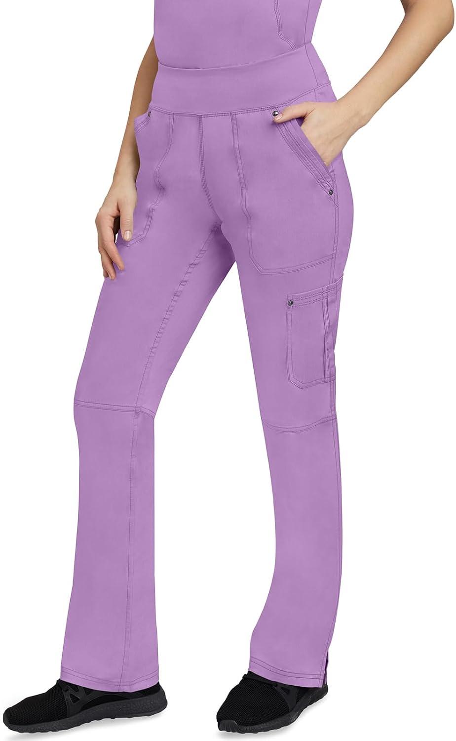 imageHealing Hands Womens Scrub Pant Tori Cargo Bottoms with 5 Pockets and 2Way Stretch Fabric 9133Purple Moonstone