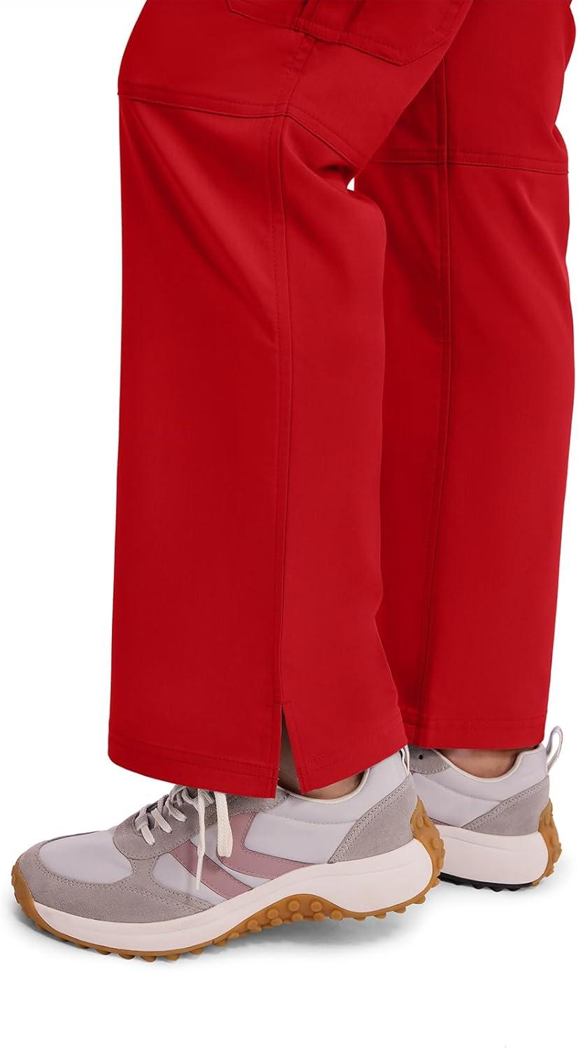 imageHealing Hands Womens Scrub Pant Tori Cargo Bottoms with 5 Pockets and 2Way Stretch Fabric 9133Red