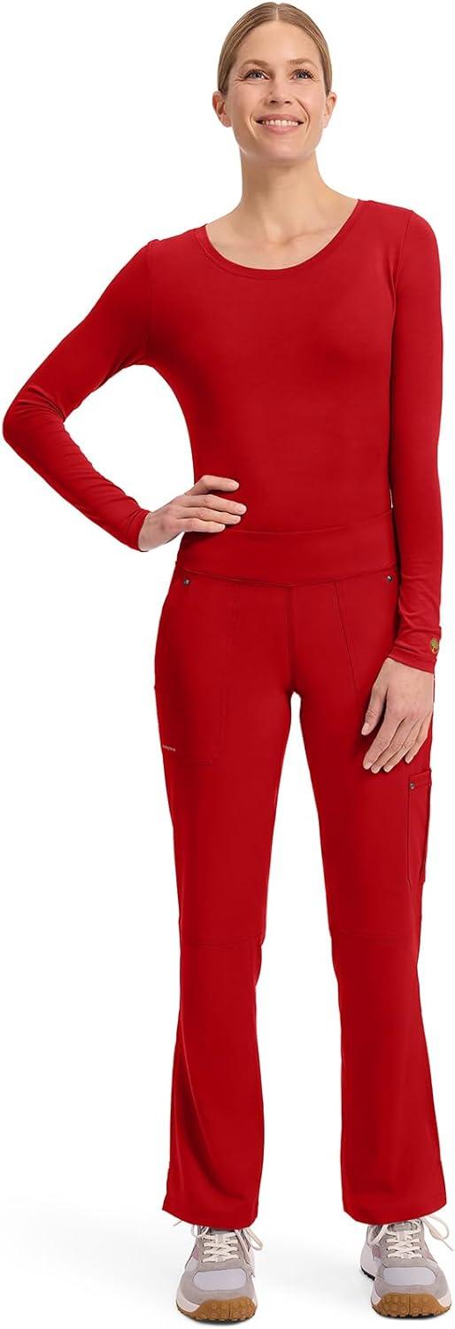 imageHealing Hands Womens Scrub Pant Tori Cargo Bottoms with 5 Pockets and 2Way Stretch Fabric 9133Red