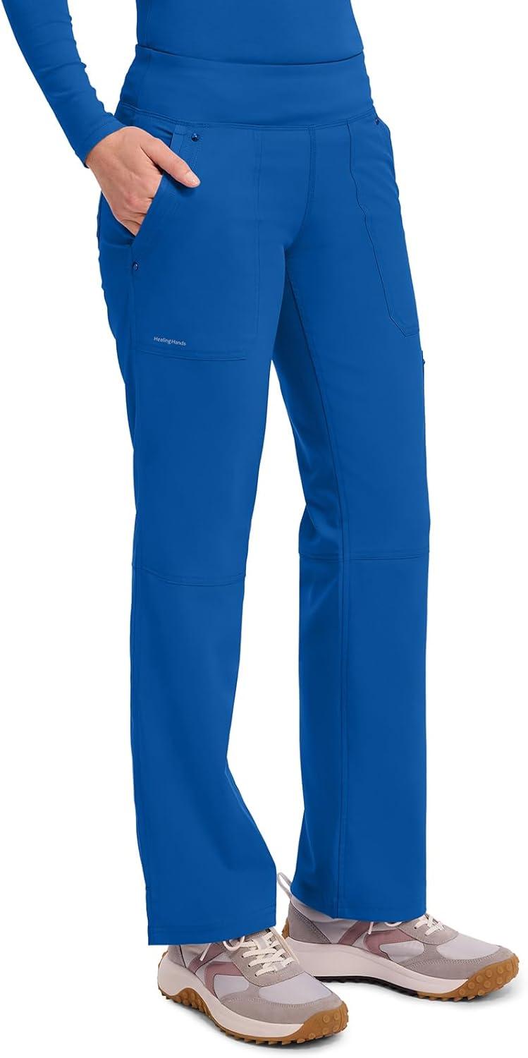 imageHealing Hands Womens Scrub Pant Tori Cargo Bottoms with 5 Pockets and 2Way Stretch Fabric 9133Royal