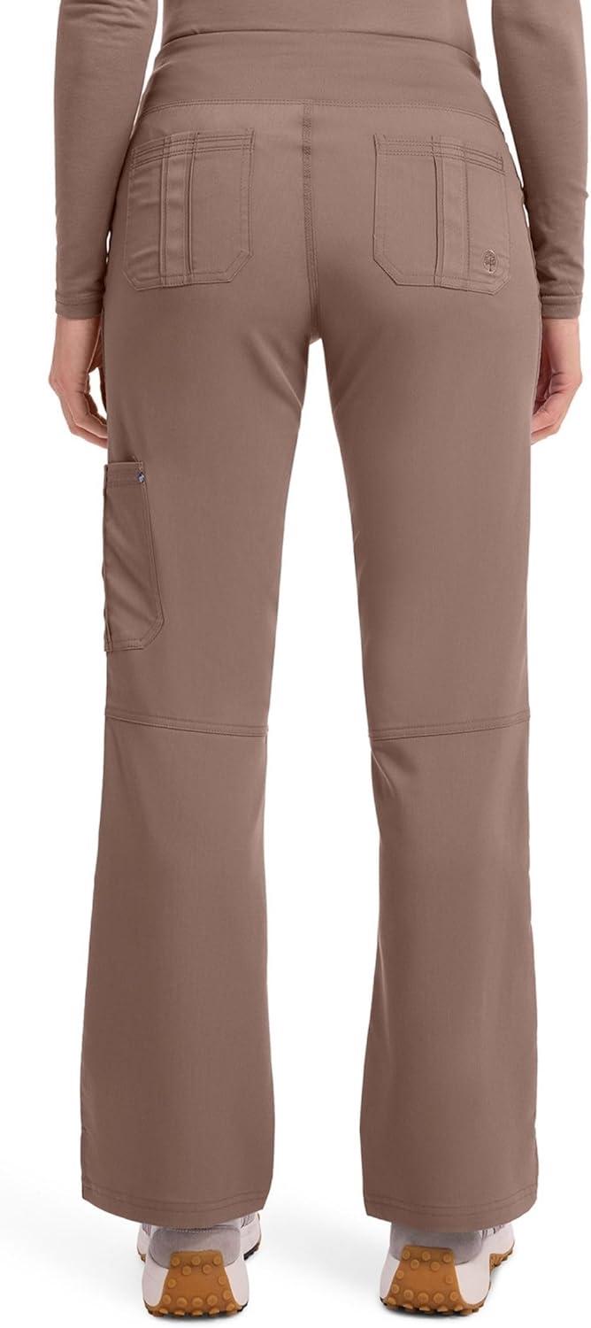 imageHealing Hands Womens Scrub Pant Tori Cargo Bottoms with 5 Pockets and 2Way Stretch Fabric 9133Santa Fe Tan