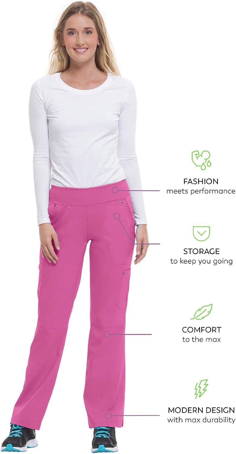 imageHealing Hands Womens Scrub Pant Tori Cargo Bottoms with 5 Pockets and 2Way Stretch Fabric 9133Shocking Pink