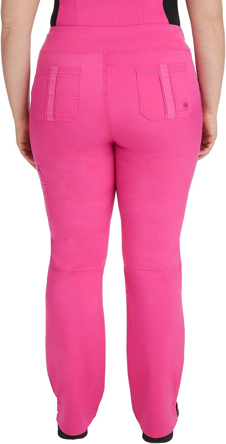 imageHealing Hands Womens Scrub Pant Tori Cargo Bottoms with 5 Pockets and 2Way Stretch Fabric 9133Shocking Pink