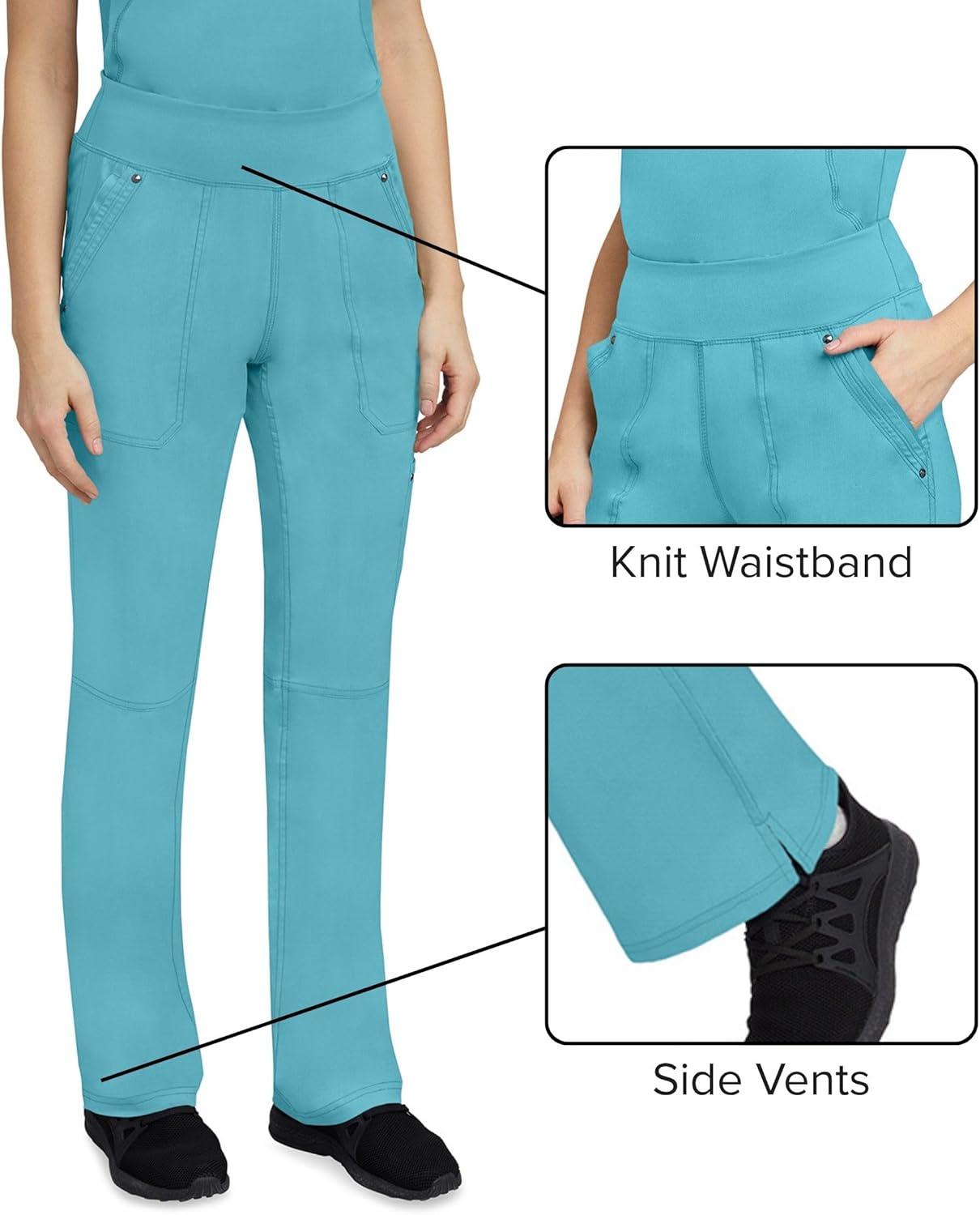imageHealing Hands Womens Scrub Pant Tori Cargo Bottoms with 5 Pockets and 2Way Stretch Fabric 9133Spectra Blue