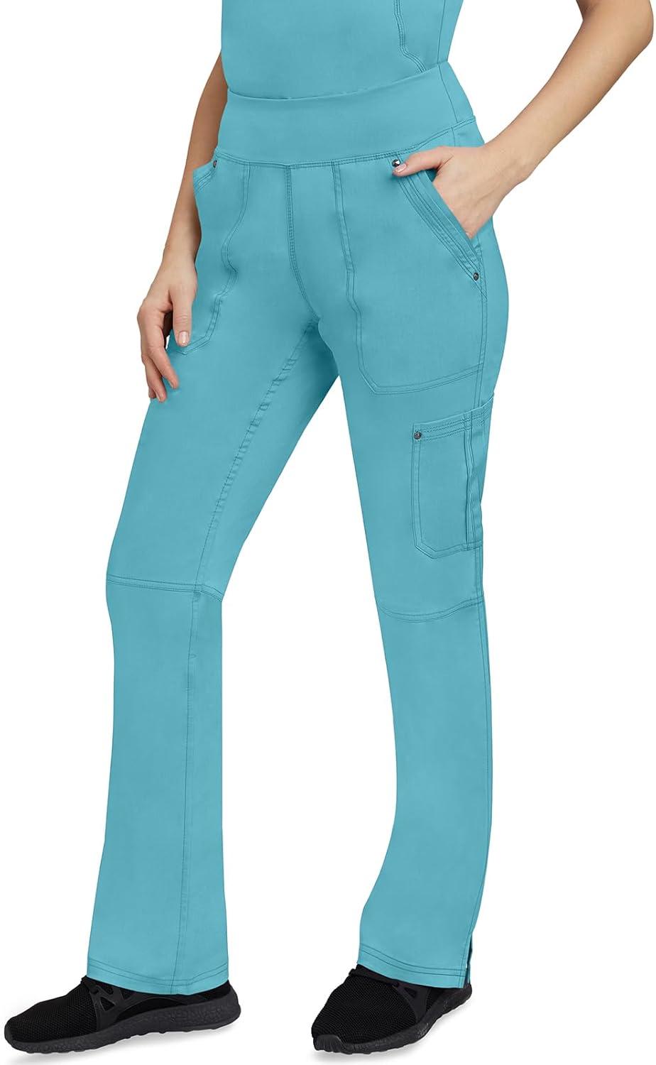 imageHealing Hands Womens Scrub Pant Tori Cargo Bottoms with 5 Pockets and 2Way Stretch Fabric 9133Spectra Blue