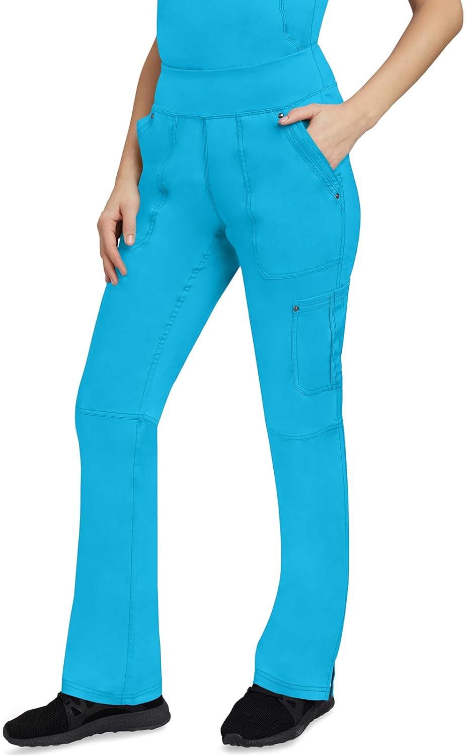 imageHealing Hands Womens Scrub Pant Tori Cargo Bottoms with 5 Pockets and 2Way Stretch Fabric 9133Turquoise