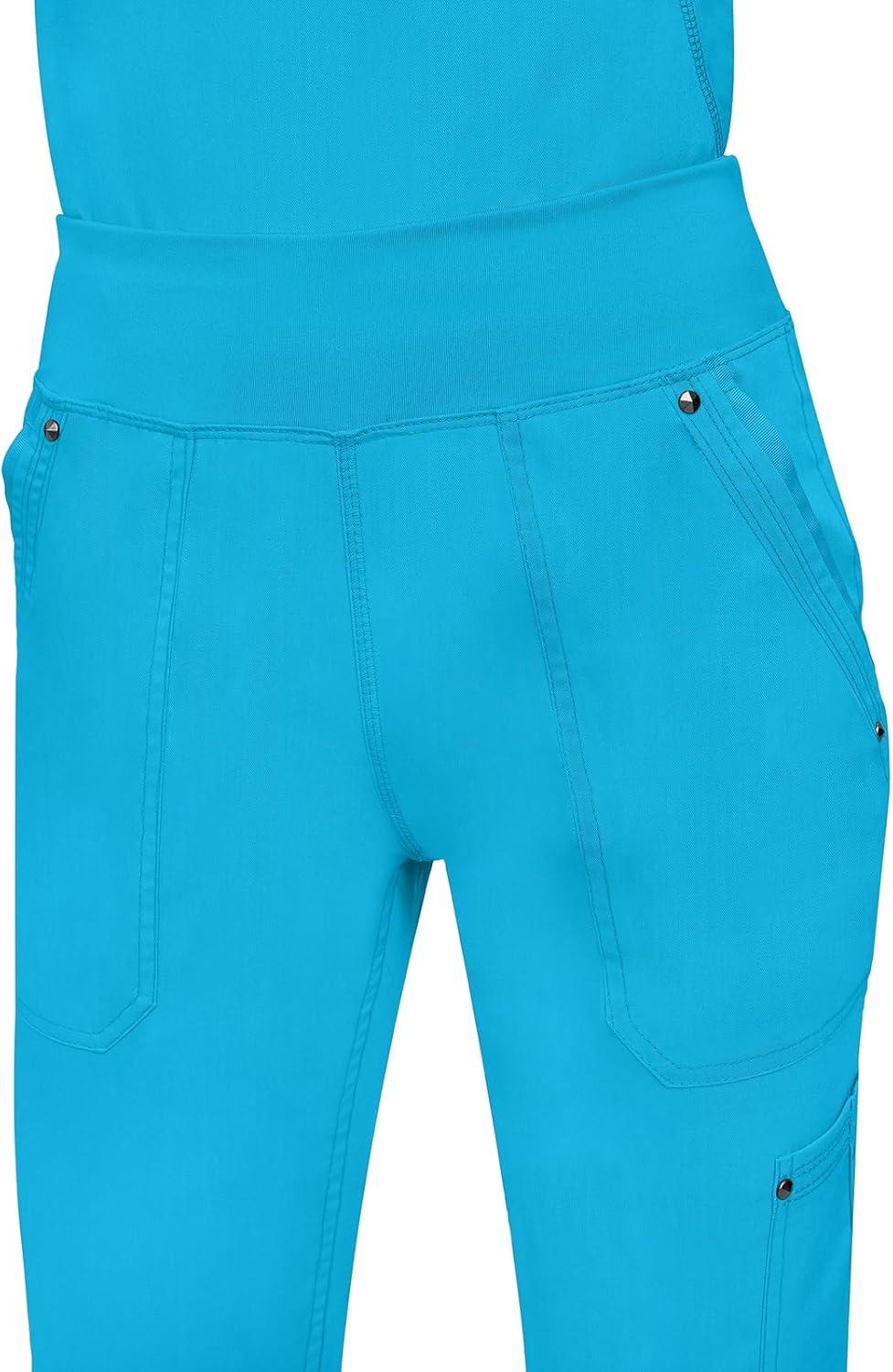 imageHealing Hands Womens Scrub Pant Tori Cargo Bottoms with 5 Pockets and 2Way Stretch Fabric 9133Turquoise