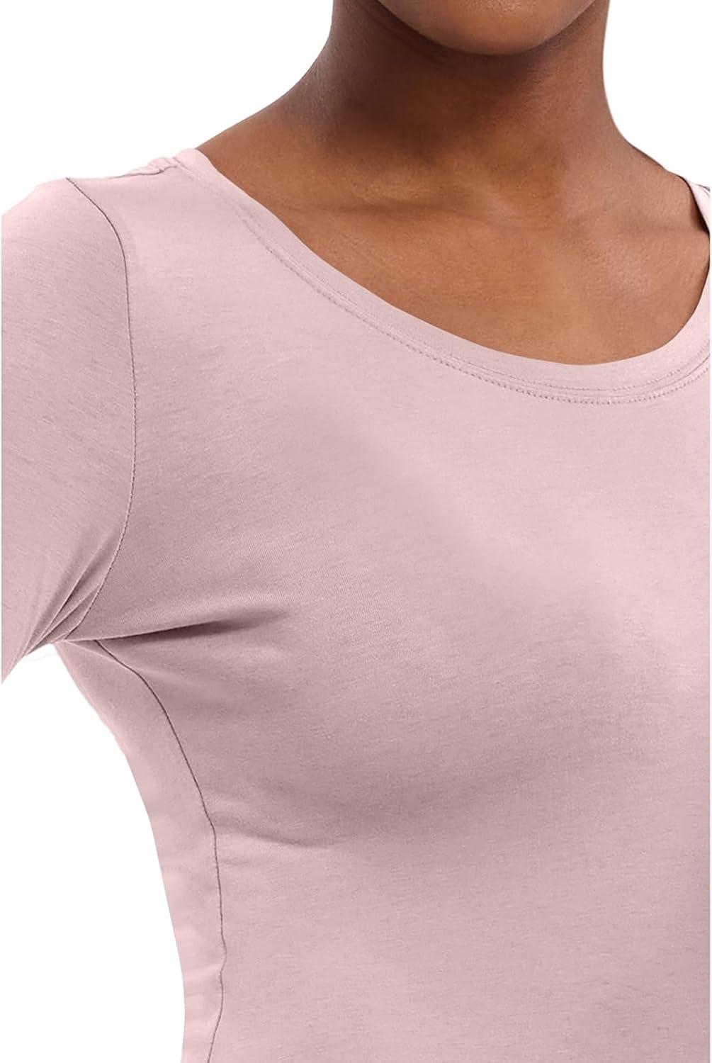 imageHealing Hands Womens Underscrub Soft Knit Melissa Longsleeve Scrub Tee with Breathable amp Easy Care Fabric 5047Pink Pearl
