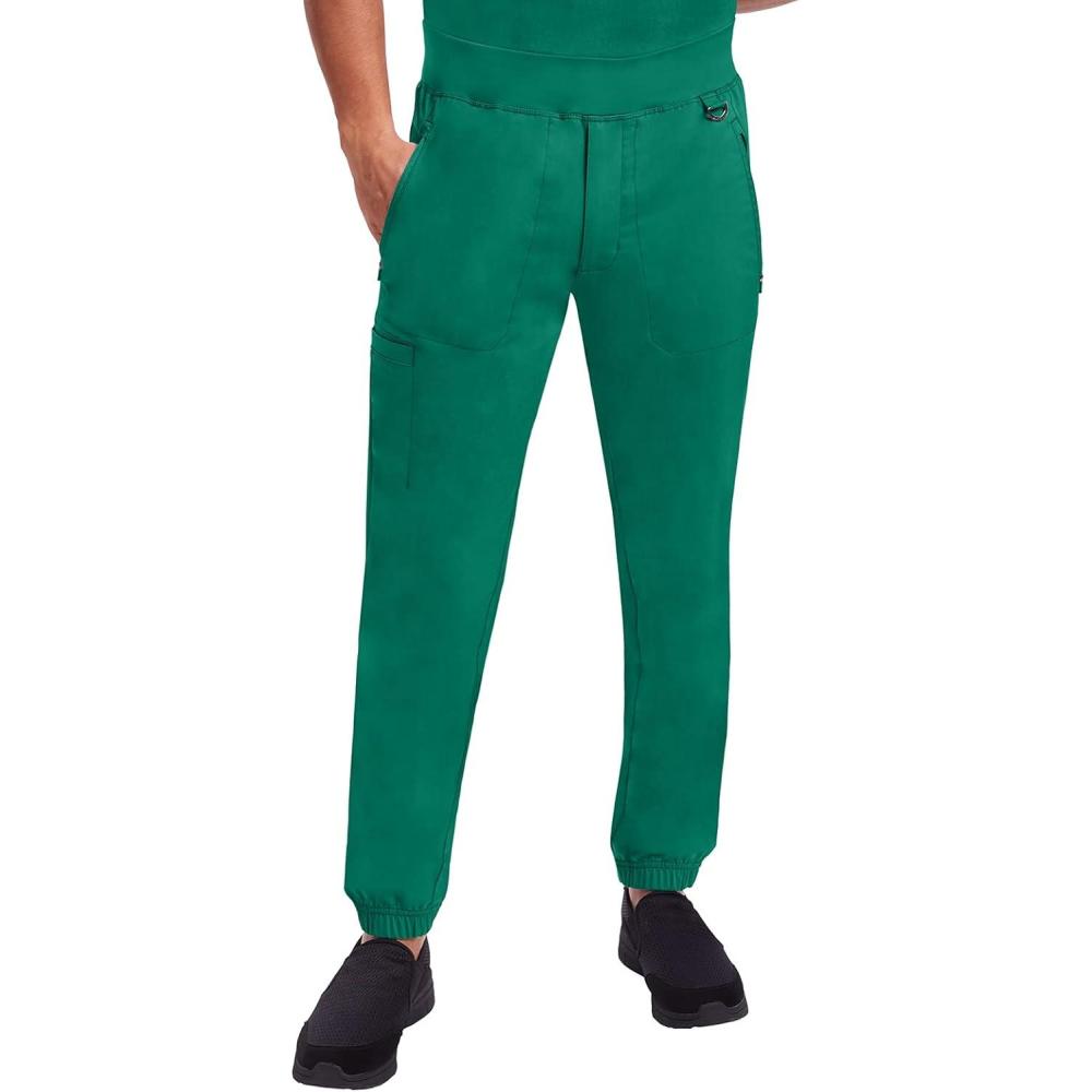 imageHealing Hands Mens Scrub Jogger Pants Dante with 4 Pockets 2Way Stretch and Durable Fabric 9301Hunter