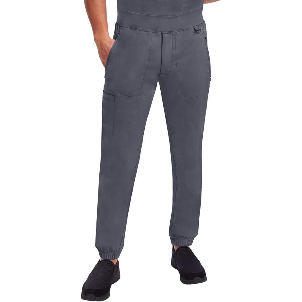 imageHealing Hands Mens Scrub Jogger Pants Dante with 4 Pockets 2Way Stretch and Durable Fabric 9301Pewter