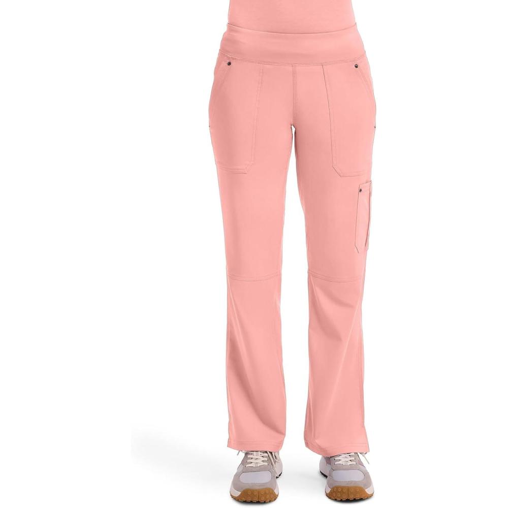 imageHealing Hands Womens Scrub Pant Tori Cargo Bottoms with 5 Pockets and 2Way Stretch Fabric 9133Blushing Peach