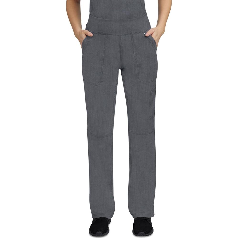 imageHealing Hands Womens Scrub Pant Tori Cargo Bottoms with 5 Pockets and 2Way Stretch Fabric 9133Heather Grey