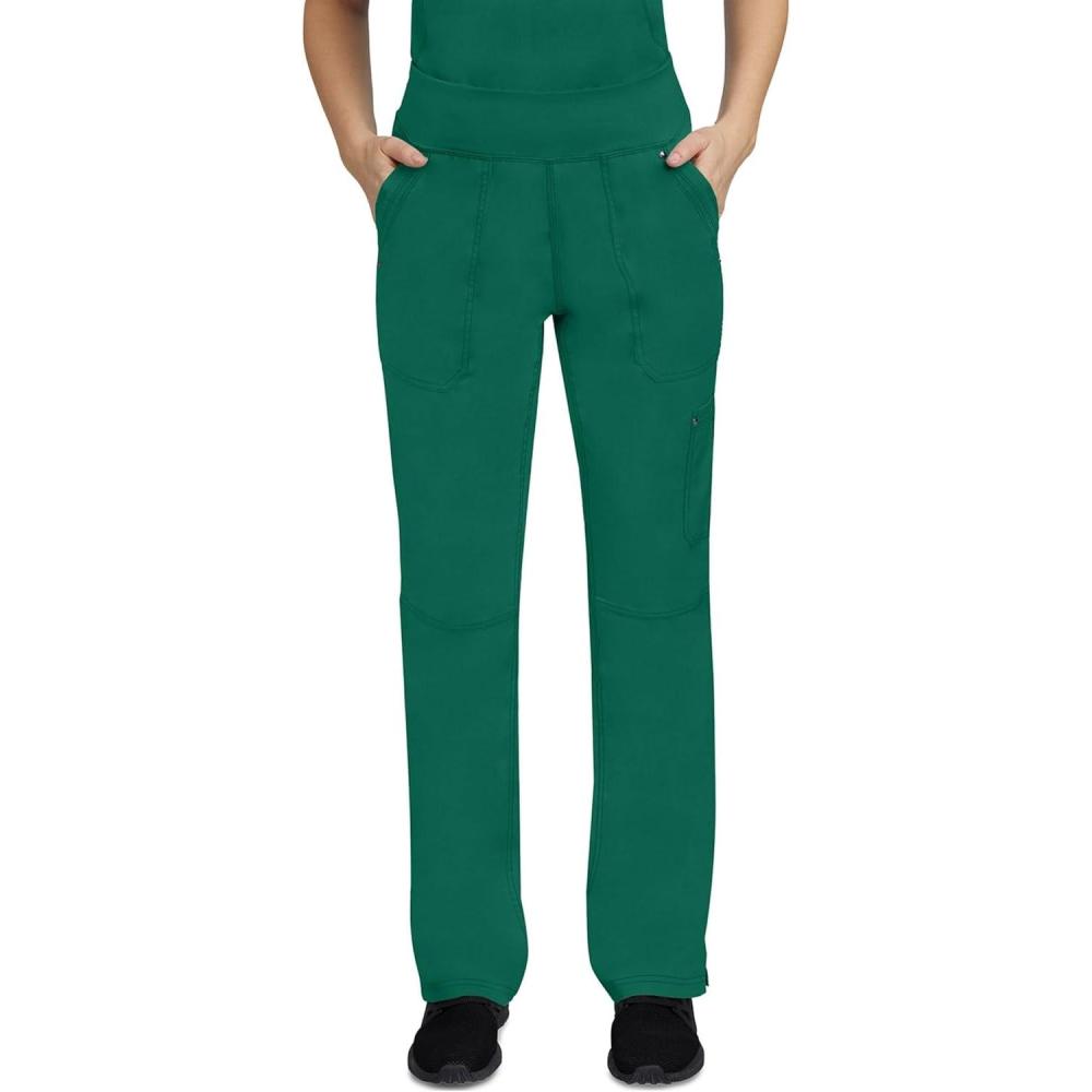 imageHealing Hands Womens Scrub Pant Tori Cargo Bottoms with 5 Pockets and 2Way Stretch Fabric 9133Hunter