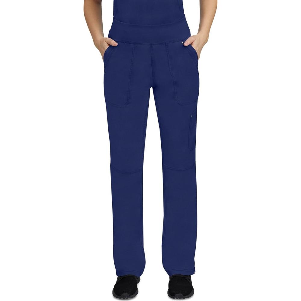 imageHealing Hands Womens Scrub Pant Tori Cargo Bottoms with 5 Pockets and 2Way Stretch Fabric 9133Navy