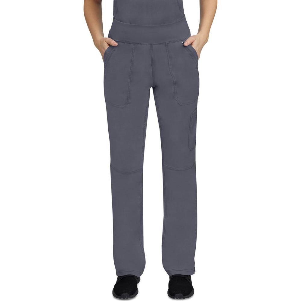 imageHealing Hands Womens Scrub Pant Tori Cargo Bottoms with 5 Pockets and 2Way Stretch Fabric 9133Pewter