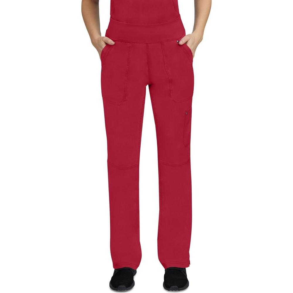 imageHealing Hands Womens Scrub Pant Tori Cargo Bottoms with 5 Pockets and 2Way Stretch Fabric 9133Red