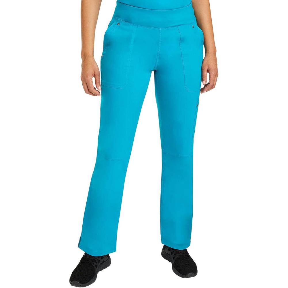 imageHealing Hands Womens Scrub Pant Tori Cargo Bottoms with 5 Pockets and 2Way Stretch Fabric 9133Teal