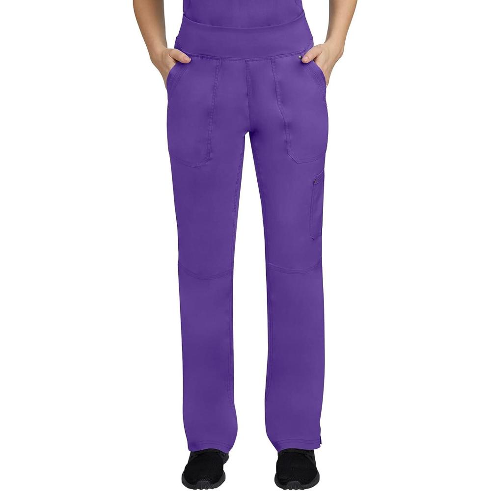 imageHealing Hands Womens Scrub Pant Tori Cargo Bottoms with 5 Pockets and 2Way Stretch Fabric 9133True Grape