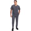 Healing Hands Men’s Scrub Jogger Pants Dante with 4 Pockets, 2-Way Stretch, and Durable Fabric 9301(Pewter)