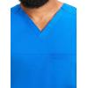 Healing Hands Men’s Scrub Top Justin V-Neck Modern Fit with Chest & Sleeve Pocket, Easy Care Stretch Fabric 2330(Royal)