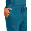 Healing Hands Scrub Pants for Men Daniel Utility Bottoms with 6 Pockets, 2-Way Stretch and Durable Fabric 9300(Caribbean)