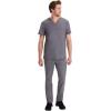 Healing Hands Scrub Pants for Men Daniel Utility Bottoms with 6 Pockets, 2-Way Stretch and Durable Fabric 9300(Heather Grey)