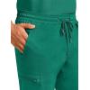 Healing Hands Scrub Pants for Men Daniel Utility Bottoms with 6 Pockets, 2-Way Stretch and Durable Fabric 9300(Hunter)