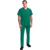 Healing Hands Scrub Pants for Men Daniel Utility Bottoms with 6 Pockets, 2-Way Stretch and Durable Fabric 9300(Hunter)