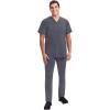 Healing Hands Scrub Pants for Men Daniel Utility Bottoms with 6 Pockets, 2-Way Stretch and Durable Fabric 9300(Pewter)