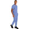 Healing Hands Scrubs for Men Modern Fit, Scrub Top Jake with 3 Patch Pockets, Side Vents and Stretchy Fabric 2331(Ceil)