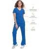 Healing Hands Scrubs for Women Mock Wrap Neck Top 2 Pocket Purple Label Women’s Scrub Top 2172 Jordan(Royal)