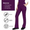 Healing Hands Women’s Scrub Pant Tori Cargo Bottoms with 5 Pockets and 2-Way Stretch Fabric 9133(Eggplant)