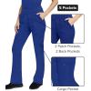 Healing Hands Women’s Scrub Pant Tori Cargo Bottoms with 5 Pockets and 2-Way Stretch Fabric 9133(Galaxy Blue)