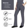 Healing Hands Women’s Scrub Pant Tori Cargo Bottoms with 5 Pockets and 2-Way Stretch Fabric 9133(Pewter)