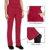 Healing Hands Women’s Scrub Pant Tori Cargo Bottoms with 5 Pockets and 2-Way Stretch Fabric 9133(Red)