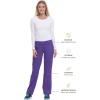 Healing Hands Women’s Scrub Pant Tori Cargo Bottoms with 5 Pockets and 2-Way Stretch Fabric 9133(True Grape)