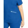 Healing Hands Womens Scrub Top 3 Pocket V-Neck Lightweight Breathable Fabric Scrub Tops for Women HH360 2284 Serena(Royal)