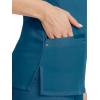 Healing Hands Women’s Scrub Top V-Neck with 2 Pockets, 2-Way Stretch, and Yoga Knit Side Panels for Slim Fit- 2245(Caribbean)