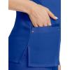 Healing Hands Women’s Scrub Top V-Neck with 2 Pockets, 2-Way Stretch, and Yoga Knit Side Panels for Slim Fit- 2245(Galaxy Blue)