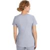 Healing Hands Women’s Scrub Top V-Neck with 2 Pockets, 2-Way Stretch, and Yoga Knit Side Panels for Slim Fit- 2245(Grey)