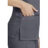 Healing Hands Women’s Scrub Top V-Neck with 2 Pockets, 2-Way Stretch, and Yoga Knit Side Panels for Slim Fit- 2245(Pewter)