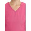 Healing Hands Women’s Scrub Top V-Neck with 2 Pockets, 2-Way Stretch, and Yoga Knit Side Panels for Slim Fit- 2245(Sugar Coral)