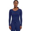 Healing Hands Women’s Underscrub Soft Knit Melissa Longsleeve Scrub Tee with Breathable & Easy Care Fabric 5047(Black / White / Navy – 3 Pack)