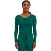 Healing Hands Women’s Underscrub Soft Knit Melissa Longsleeve Scrub Tee with Breathable & Easy Care Fabric 5047(Hunter – 2 Pack)