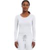 Healing Hands Women’s Underscrub Soft Knit Melissa Longsleeve Scrub Tee with Breathable & Easy Care Fabric 5047(White – 2 Pack)