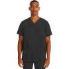Healing Hands Scrubs for Men Modern Fit, Scrub Top Jake with 3 Patch Pockets, Side Vents and Stretchy Fabric 2331(Black)
