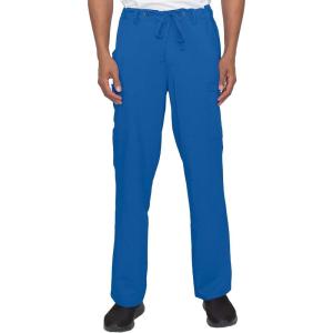 Healing Hands 6 Pocket Mens Scrubs Pant Blue Label 9124 Dylan Drawstring Waist Scrub Pant for Men
